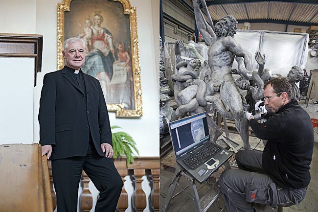 Portraitfotografie Dioezesanbischof Gerhard Ludwig Mueller Regensburg Restaurierung Magazin Sueddeutschen Zeitung Portraetfotografie